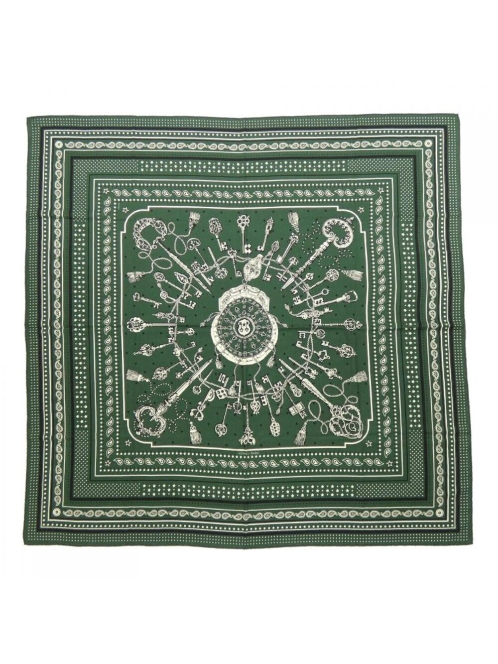 Hermes les Cles Bandana Carre Geant 140 Shawl Scarf
